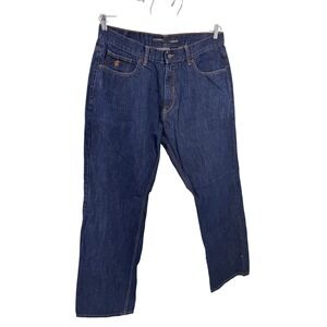 Rocawear Jeans 38x34 Original Fit Dark Wash distressed Y2K Hip Hop Streetwear